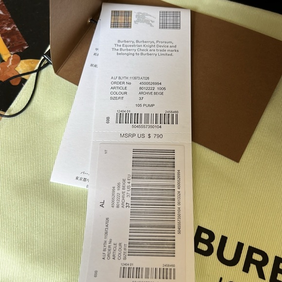 NWT Burberry booties size 37 - Picture 6 of 6